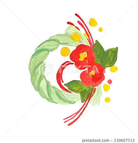 插圖素材：手繪新年裝飾 130607513