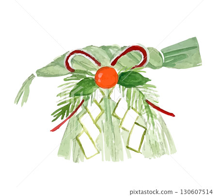 插圖素材：手繪新年裝飾 130607514