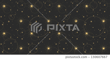 Mystical boho seamless pattern Mystical boho seamless pattern 130607667
