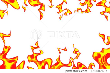 Anime fire background frame Anime fire background frame 130607694