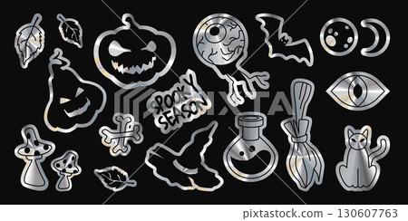 Holographic Halloween stickers Holographic Halloween stickers 130607763