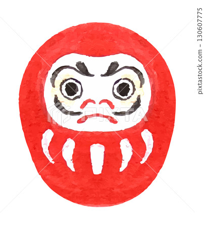 插畫素材:手繪護身符、達摩 插畫素材:手繪護身符、達摩 130607775