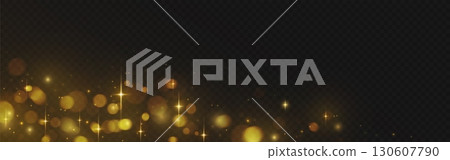 Elegant xmas background with golden bokeh 130607790