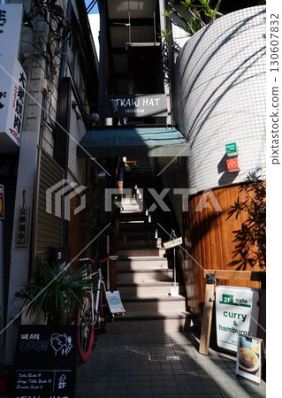 Scenery with stairs: Bar district 130607832