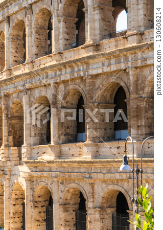 Colosseum Rome Italy architecture closeup Colosseum Rome Italy architecture closeup 130608214