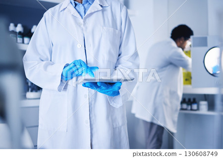 Scientist, hands and working on tablet in laboratory for planning, innovation and online research. Science, worker and digital medicine for development, data analysis and biotechnology investigation Scientist, hands and working on tablet in laboratory for planning, innovation and online research. Science, worker and digital medicine for development, data analysis and biotechnology investigation 130608749