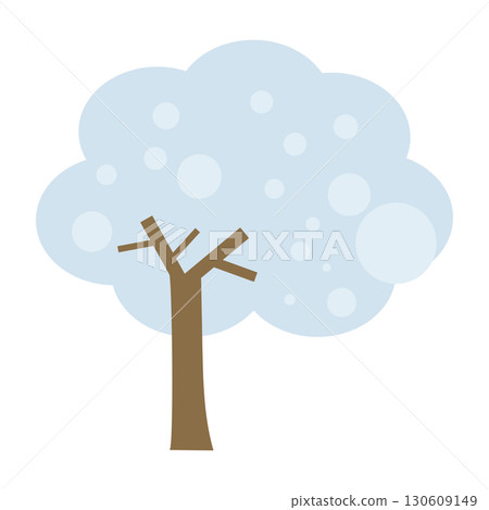 簡單的冬天樹插圖 簡單的冬天樹插圖 130609149