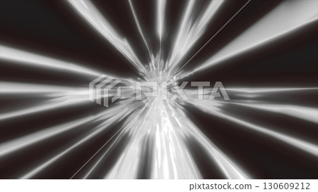 Monochrome light burst with chrome-like reflections and sleek radial beams emerging from a dark core Monochrome light burst with chrome-like reflections and sleek radial beams emerging from a dark core 130609212