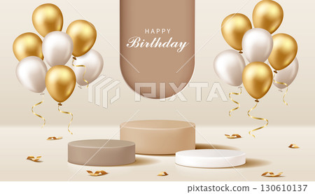 Rice-colored product display Pingtai Japanese gold-colored ball, Birthday, Lovers' Day, Mother's Day, Women's Day, Festival commemoration, wide and wide announcement of the sea report, material sheet 130610137