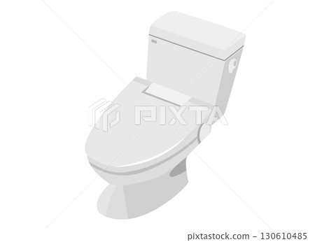 Western style toilet illustration 130610485