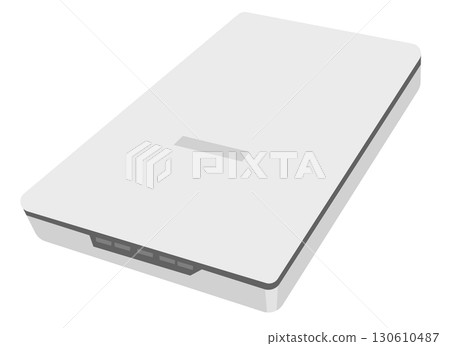 Flatbed scanner illustration Flatbed scanner illustration 130610487