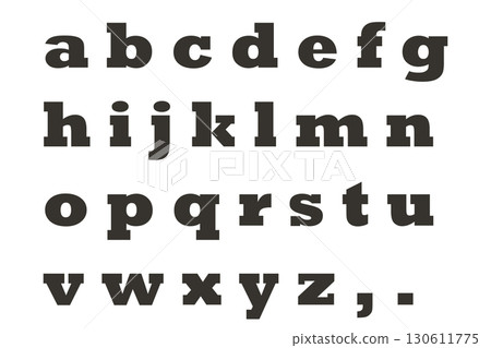 Letter 3 Alphabet Lowercase Dark Brown Letter 3 Alphabet Lowercase Dark Brown 130611775