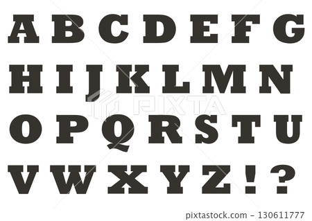 Letter 3 Alphabet Uppercase Dark Brown Letter 3 Alphabet Uppercase Dark Brown 130611777