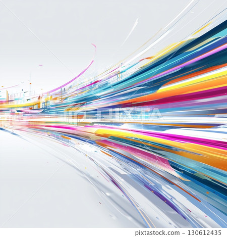 An abstract background with a sense of speed and vibrant colorful flowing lines An abstract background with a sense of speed and vibrant colorful flowing lines 130612435