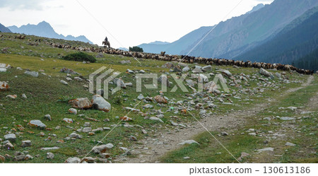 Kyrgyzstan_Trail along the Djuk River 130613186