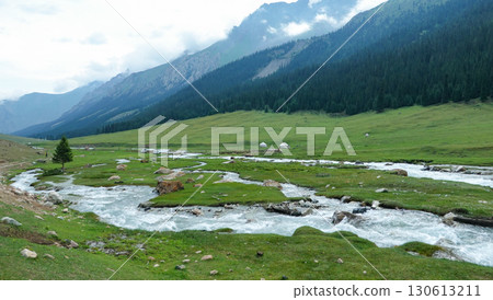 Kyrgyzstan_Trail along the Djuk River 130613211