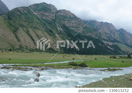 Kyrgyzstan_Trail along the Djuk River Kyrgyzstan_Trail along the Djuk River 130613252