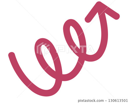 Red loop arrow simple design Red loop arrow simple design 130613501