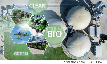 Carbon neutral biogas decarbonization concept Carbon neutral biogas decarbonization concept 130613528