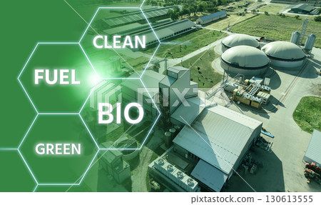 Carbon neutral biogas decarbonization concept Carbon neutral biogas decarbonization concept 130613555