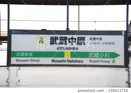 南部線武藏中原站(JN08)站名(川崎市中原區) 南部線武藏中原站(JN08)站名(川崎市中原區) 130613738