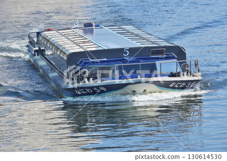 Water bus on the Tosabori River Water bus on the Tosabori River 130614530