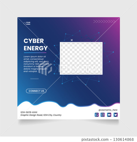 modern vector template for social media post modern vector template for social media post 130614868
