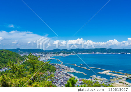 Kojima, Kurashiki City - View of Kojima townscape from Mt. Washu 130615027