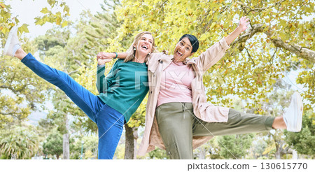 Dance, happy or senior friends in a park in celebration of a crazy, funny or relaxing holiday vacation in summer. Wellness, old woman or elderly women hugging, bonding or dancing playfuly in nature Dance, happy or senior friends in a park in celebration of a crazy, funny or relaxing holiday vacation in summer. Wellness, old woman or elderly women hugging, bonding or dancing playfuly in nature 130615770