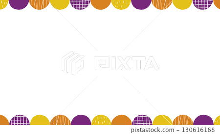 Halloween colored round frame Halloween colored round frame 130616168