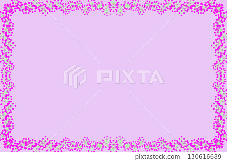 Background material (pop dot frame on a light purple background) Background material (pop dot frame on a light purple background) 130616689