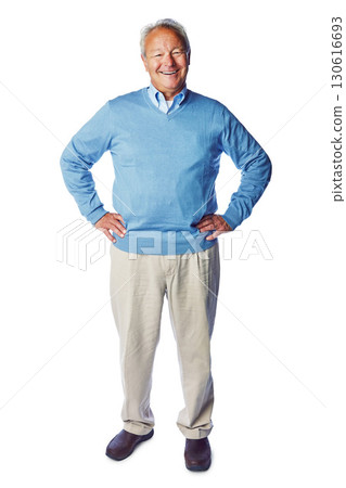 Happy senior man, smile in portrait with retirement, life insurance with mockup isolated on white background. Pensioner, happiness with old man and positive mindset, vitality and elderly wellness Happy senior man, smile in portrait with retirement, life insurance with mockup isolated on white background. Pensioner, happiness with old man and positive mindset, vitality and elderly wellness 130616693