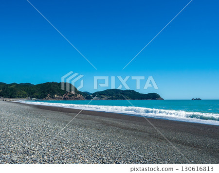 三重縣熊野市七里美濱海灘的風景 130616813