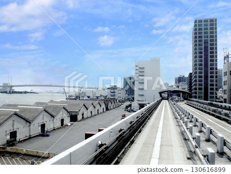 Landscape Cityscape Distant view Yurikagome Monorail 130616899
