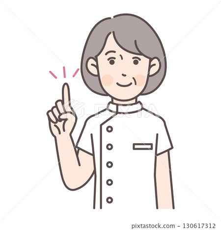 資深女性護理師指向 130617312