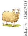 可愛的綿羊圖 130617433