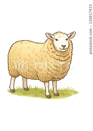 可愛的綿羊圖 可愛的綿羊圖 130617433