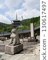 Zenkoji Temple gate in midsummer 130617497