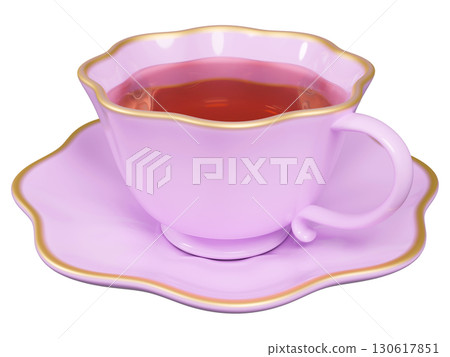 夢幻淡紫色CG茶杯 130617851