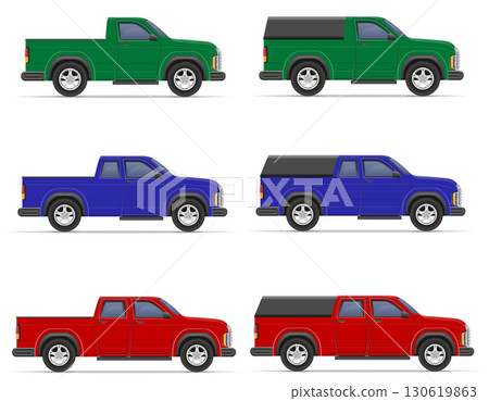 car pickup for the transportation of passengers and goods cartoon stock vector illustration car pickup for the transportation of passengers and goods cartoon stock vector illustration 130619863