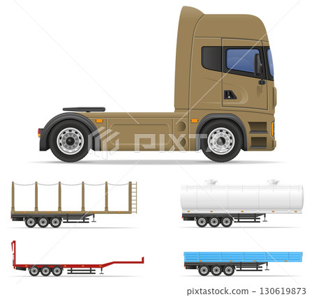 truck cargo freight delivery car cartoon stock vector illustration 130619873