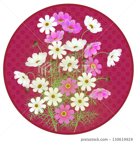 具有圓形背景的宇宙插圖 具有圓形背景的宇宙插圖 130619929