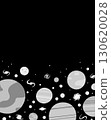 太空中恆星和星系的單色垂直框架 130620028