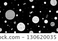 具有恆星和星系空間設計的單色無縫圖案 130620035