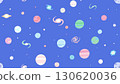 流行色彩無縫圖案，具有以星星和星系為特色的空間設計 130620036