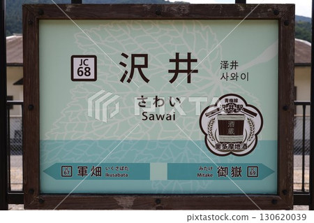 Sawai Station Station Sign Sawai Station Station Sign 130620039