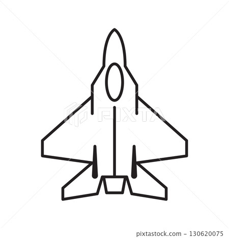 Fighter Jet icon. Military Aircraft. 130620075