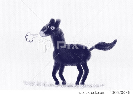 Year of the Horse New Year's Card Postcard Horizontal No Text 130620086