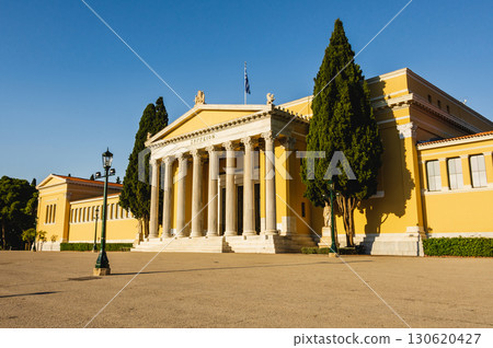 Zappeion Hall neoclassical landmark at sunset in Athens, Greece. Zappeion Hall neoclassical landmark at sunset in Athens, Greece. 130620427