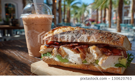 Outdoor Sandwich and Shake 130620763